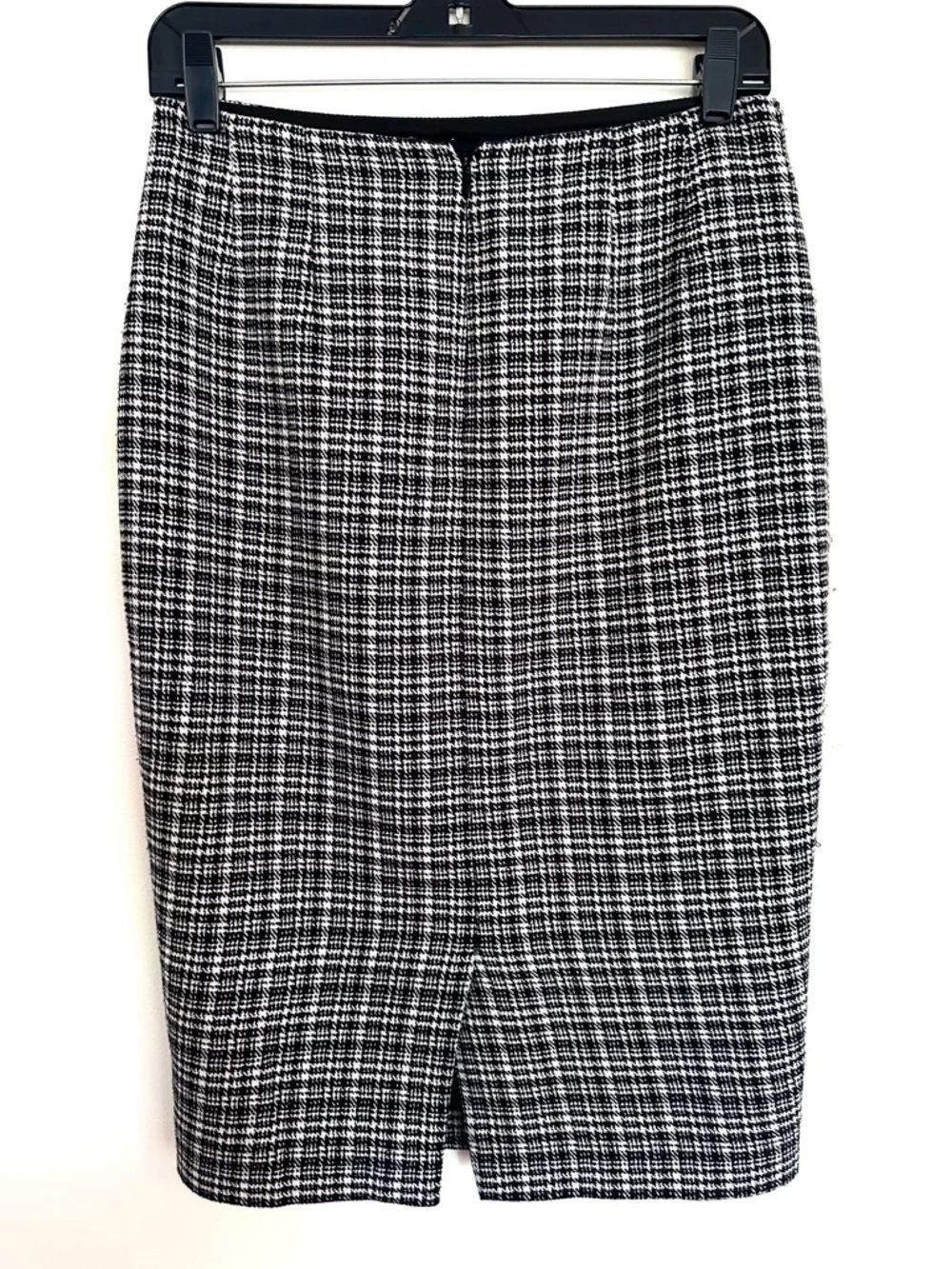 The Limited Black and White Checked Pencil Skirt Size 4